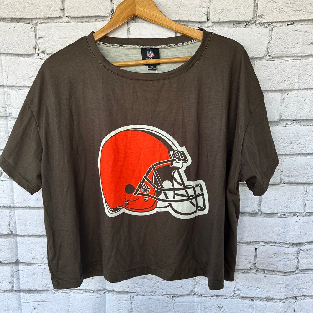New with Tags Cleveland Browns Big Logo Women's Cropped Top Size Size XL FOCO